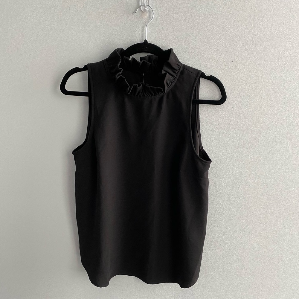 J. Crew ruffle neck blouse